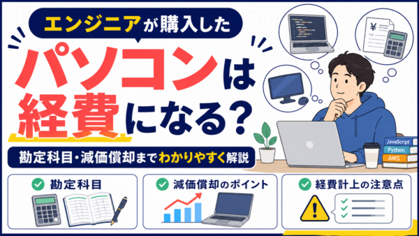 エンジニアが購入したパソコンは経費になる？勘定科目や減価償却も解説