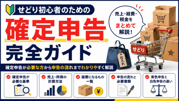 せどり初心者のための確定申告完全ガイド｜売上・経費・税金をまとめて解説