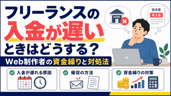 フリーランスの入金が遅いときはどうする？Web制作者の資金繰りと対処法