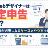 副業Webデザイナーの確定申告が必要なケースの解説図